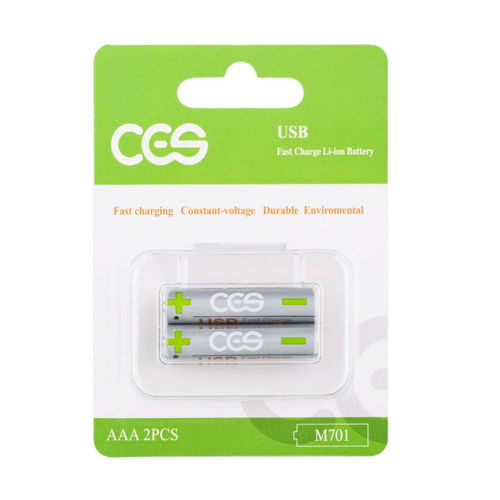 CES先進儲能AAA 7號電池 USB充電，1.5V恒壓，多場景應用的數碼新選擇